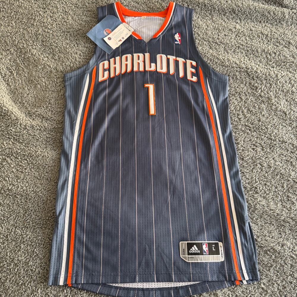Autographed 2011 Adidas Kemba Walker Rev 30 NBA Charlotte Bobcats Jersey COA NWT